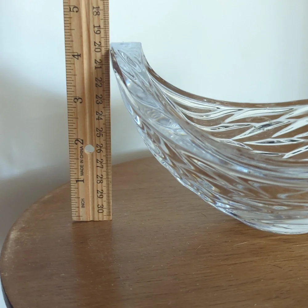 Clear Crystal Glass Decorative Bowl